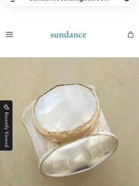 Sundance jewelry moonstone ring